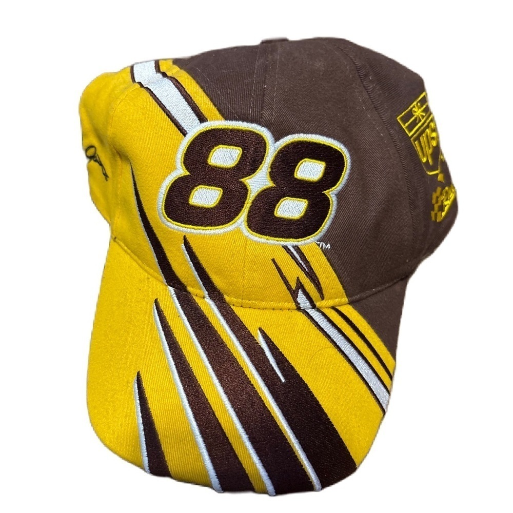 Vintage DALE JARRETT 88 Green Yellow UPS Nascar Chase Authentics Baseball Cap